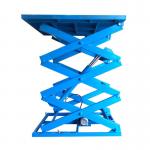 4m Fixed Scissor Lift 1000kg Electric Double Scissor Lift Table for sale