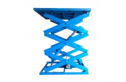 China 4m Fixed Scissor Lift 1000kg Electric Double Scissor Lift Table supplier