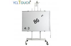 China Large Interactive Electronic Whiteboard 86 Inch Infrared 20 Points Touch Screen supplier
