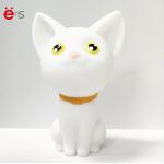 White 3D Cute Cat LED Night Light For Children 9×9×13cm Size OEM for sale