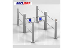 China RFID Control Wide Channel Security Turnstile Gate Automatic Swing LED Indicator Function supplier