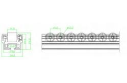 China Extruded OEM Aluminium Roller Track Not Anti Static supplier