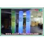 190T Nylon Cloth Inflatable Pillar Durable 2m With Led Lighting for sale