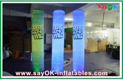 China 190T Nylon Cloth Inflatable Pillar Durable 2m With Led Lighting supplier