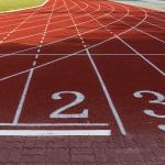 Abrasion Resistance Self Knot Pattern Jogging Track Material Fadeless