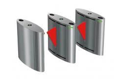 China Bi Directional 600mm Width SS304 Flap Barrier Gate 0.2s supplier