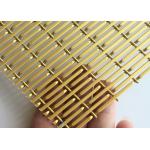 Stainless Steel Architectural Mesh Fabrics 2mm Weft Diameter Coffee Color for sale