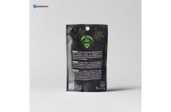 China Biodegradable Herb Packaging Bags Kraft Paper Zipper Pouches For CBD Flower supplier