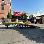 Anti Slip 10 T Mobile Container Loading Ramp With Pneumatic Tires
