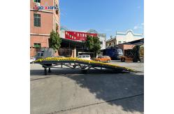 China Anti Slip 10 T Mobile Container Loading Ramp With Pneumatic Tires supplier