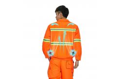 China Reflective Cooling Fan Jacket For Men Women Battery Powered 3 Speed Control supplier