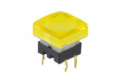 China 15x15 LED Push Button Switch 30mA 30VDC With Sculptured Cap supplier