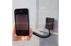 China Anti Theft Coiled Cable Leash Tether with Magnets and Double-Sided Tape supplier