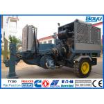 4 or 6 bundled conductors Overhead Line Stringing Equipment Hydraulic Puller Machine 28tons Engine Cummins for sale