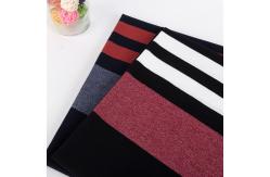 China Environmentally Friendly Sweat-Absorbenty Elastic Striped Knit Fabric For Polo Shirt supplier