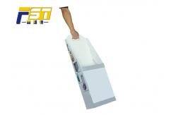 China Eco-friendly Paper Cardboard Trolley Foldable Box with Wheels For Promotion supplier