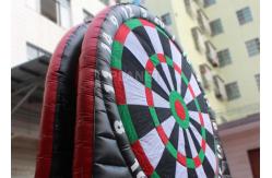 China Customized Inflatable Foot Dart Board Logo Printing With Sticky Balls supplier