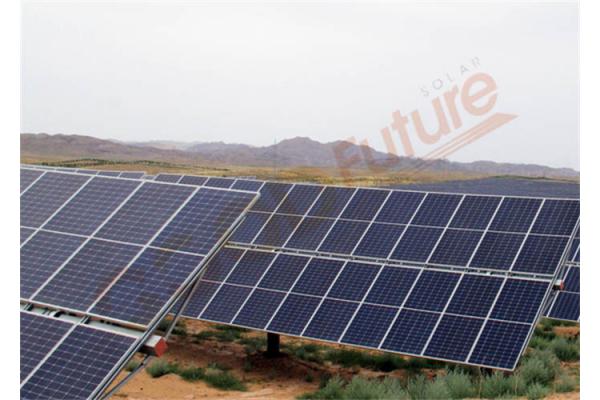 Q235B Q345B Horizontal Single Axis Solar Tracker Automatic Tracking