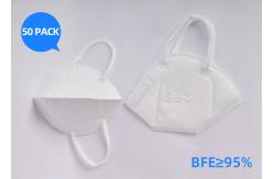 China Custom Enlarged Foldable N95 Respirator Mask Excellent Bacterial Filtration Melt Blown supplier