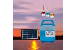 China FCC Painted Matte Blue Solar Hen House Lighting Kit With 5 Meter Cable supplier
