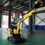 Electric Engine Small Digger Road Construction Lithium Crawler Mini Excavator With Cab