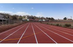 China Colourful Running Track Flooring Synthetic Tartan Track Flooring Mat supplier