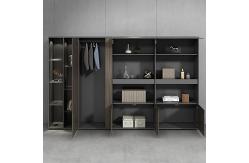 China 87 Inch Executive Office Wooden Filing Cabinets With Wardrobe supplier
