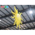 Portable Yellow Inflatable Lighting Decoration Sun Model Hanging