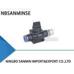 HVFS Pneumatic Flow Control Valve Hand Hose To Thread Connector Push In 2Way / 3 Way Fittings Sanmin for sale