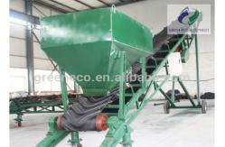 China Strong Mobile Industrial Belt Conveyor With Hopper For Powdery Material supplier