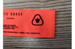 China 8*3.5CM Silicone Garment Label supplier
