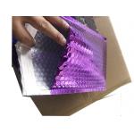 Poly Glossy Purple Metallic Bubble Mailers With Self Sealing for sale