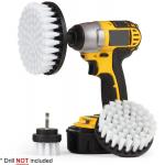 White Electric Extrusion Molding Scrubber Drill Brush Kit 3Pcs Household for sale