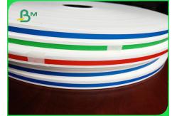 China 60gsm printed striped and solid black straw paper roll for Drinking straw supplier