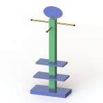 MDF Frame Branded Display Stands With Tubular Arms for sale
