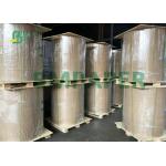 80# 100# C2S Text High White Silk Finish Glossy Coated Paper In Roll for sale