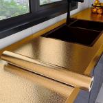 Matt Silver Foil Kitchen Stickers Self-Adhesive Wallpaper for Countertops and Furniture