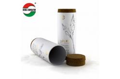 China Cosmetic Cardboard Tube Packaging Matte Lamination With Cork Lid supplier