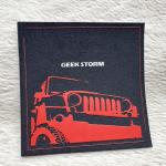 Silk Printing Logo On Woven Label Clothes Accessories T Shirt Printing Stickers for sale