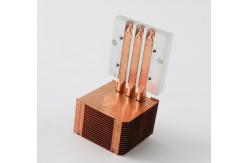 China Anodized Copper Aluminum Fin Copper Tubes Copper pipe Heat Sink 80W-200W supplier