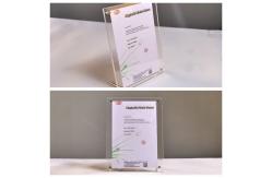 China A6 Clear Acrylic Photo Frame With Stand Desk Picture Frame supplier