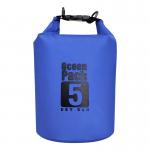 Lightweight Durable PVC Waterproof Bag , 10L Dry Bag Backpack Blue Color for sale