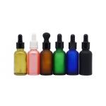 Empty Glass Dropper Bottle Various Colors Essential Oil Bottle With Different Droppers for sale