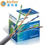 Category 5E UTP Cable 0.5mm Bare Copper 100M Cat5e Telecommunication Cable for sale