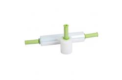 China Customizable White LLDPE Stretch And Shrink Film Designed With Plastic Handle supplier