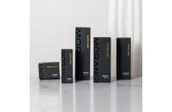 China Personalized Perfume Essential Oil Packaging Boxes With Black Custom Design supplier