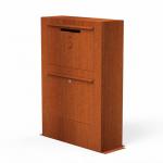 Outdoor Free Standing Corten Steel Garden Art Mailbox Metal Flowers for sale