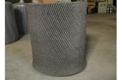 China AISI304 Crimped Knitted Wire Mesh Roll Demister Mist Eliminator Material supplier