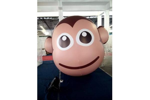 customized giant advertising lighting inflatable monkey balloon