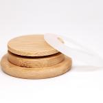                  Wholesale Bamboo Lids with Straw Hole Wooden Custom 16 Oz Glass Mason Jar Lid              for sale